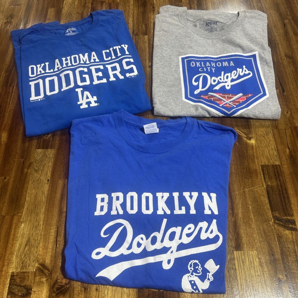 Oklahoma City Dodgers Brooklyn Lot of 3 T-Shirts 3XL 2014 Los Angeles Dodgers